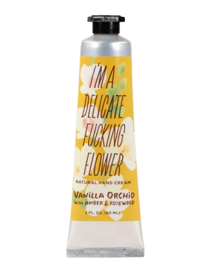 I&#39;m A Delicate F**king Flower Hand Cream - Vanilla Orchid/Amber &amp; Rosewood