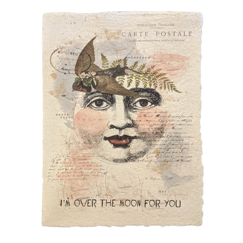 Over The Moon For You - Paper Print