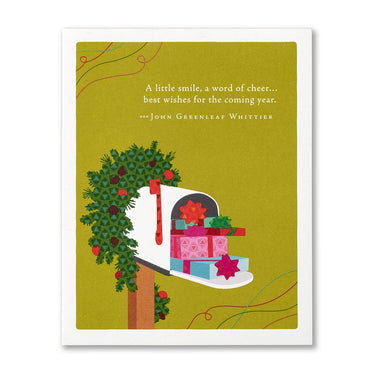 A Little Smile Holiday Card Positively Green Cards