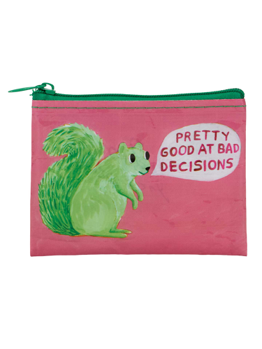 Bad Decisions Coin Purse Blue Q Accessories