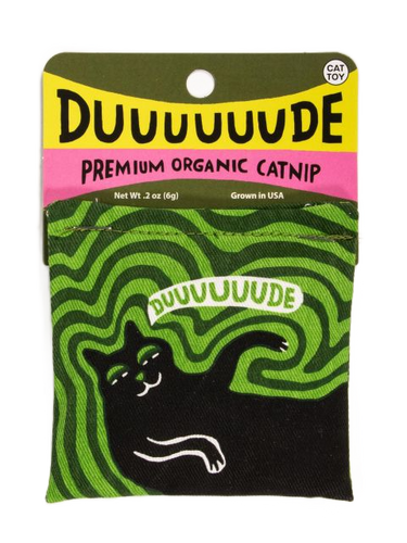 Duuuuuude Catnip Toy Blue Q Pet