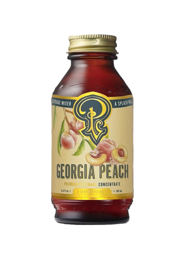 Georgia Peach Cocktail/Mocktail Syrup 3.4 oz. Portland Syrups Food