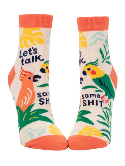 Let&#39;s Talk Some Shit Ladies Ankle Socks