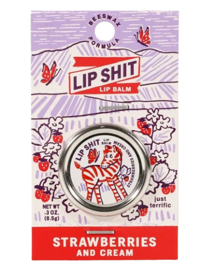 Lip Shit Strawberries &amp;  Cream Lip Balm