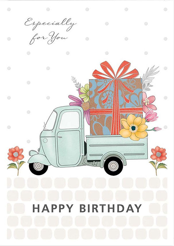 Gift Truck Birthday Card