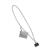 Clip &amp; Go Chain W/Zippered Pouch - Silver