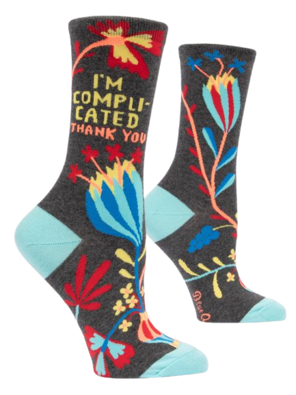 I m Complicated Ladies Socks Lark A Modern Marketplace
