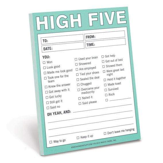 High Five Nifty Notes Knock Knock Paper Goods