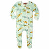 Vintage Planes Zippered Footed Romper 3-6 M