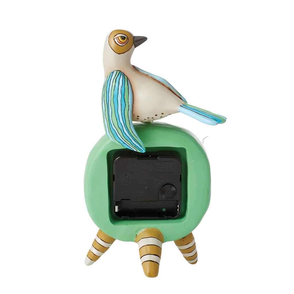 Perched Bird Desk Clock