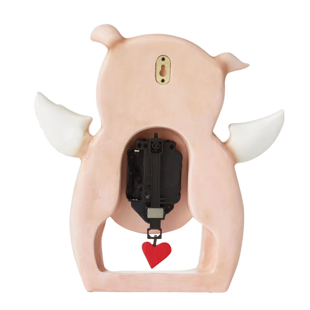 Piggy Wings Desk Clock