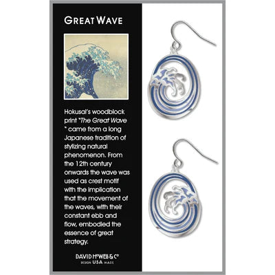 Hokusai The Great Wave Earrings