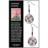 Japanese Cherry Blossom Lantern Earrings