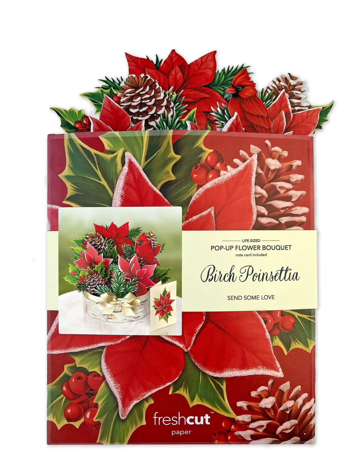 Birch Poinsettia FreshCut Paper Bouquet
