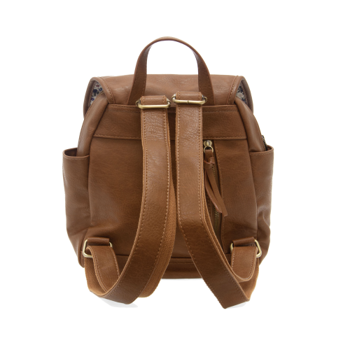 Blaire Multi Pocket Secure Backpack - Russet Brown