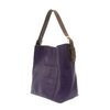 Mystic Purple Hobo Bag w/Brown Handle