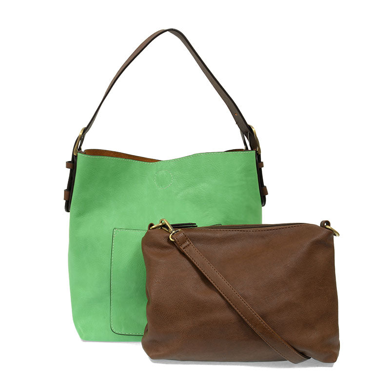Fresh Green Hobo Bag w/Coffee Handle