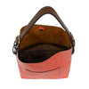 Hot Coral Hobo Bag w/Coffee Handle