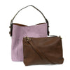Soft Purple Hobo Bag w/Coffee Handle
