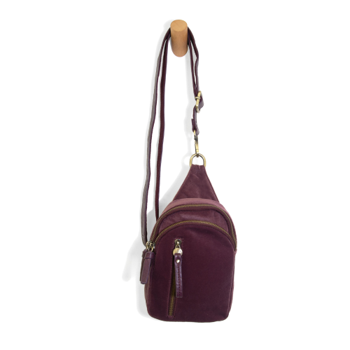 Skyler Sling Bag - Plum Velvet