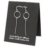 Circle w/Hanging Wire Earrings - ER374