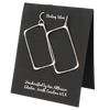 Sterling Silver Large Rectangle Earrings - ER08