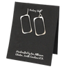 Sterling Silver Small Rectangle Earrings - ER329