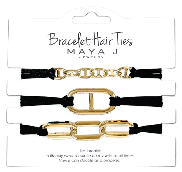 Bracelet Hair Ties - Gold