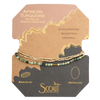Delicate Stone Bracelet/Necklace - African Turquoise/Gold