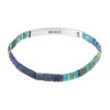 Good Karma Miyuki Bracelet - Brave-Cobalt/Silver