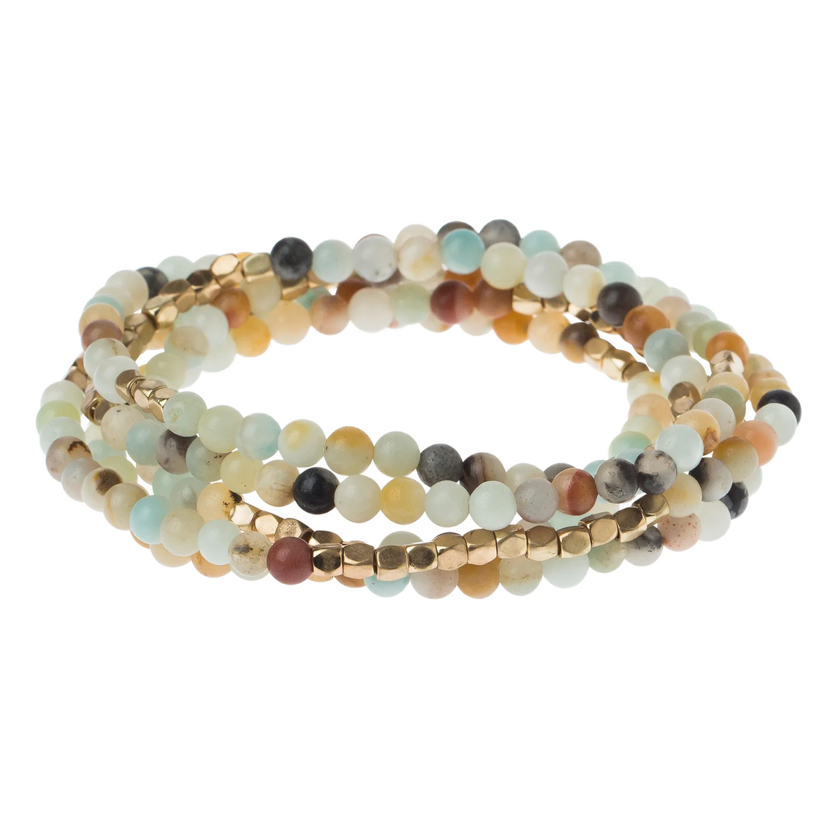Stone Wrap Bracelet/Necklace - Amazonite