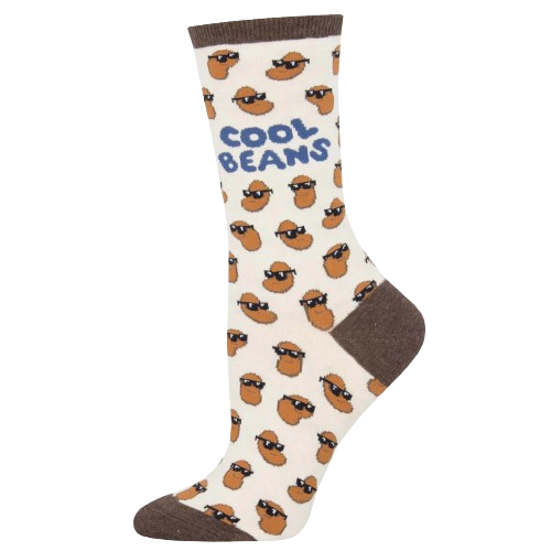 Cool Beans Socks - Ivory Heather