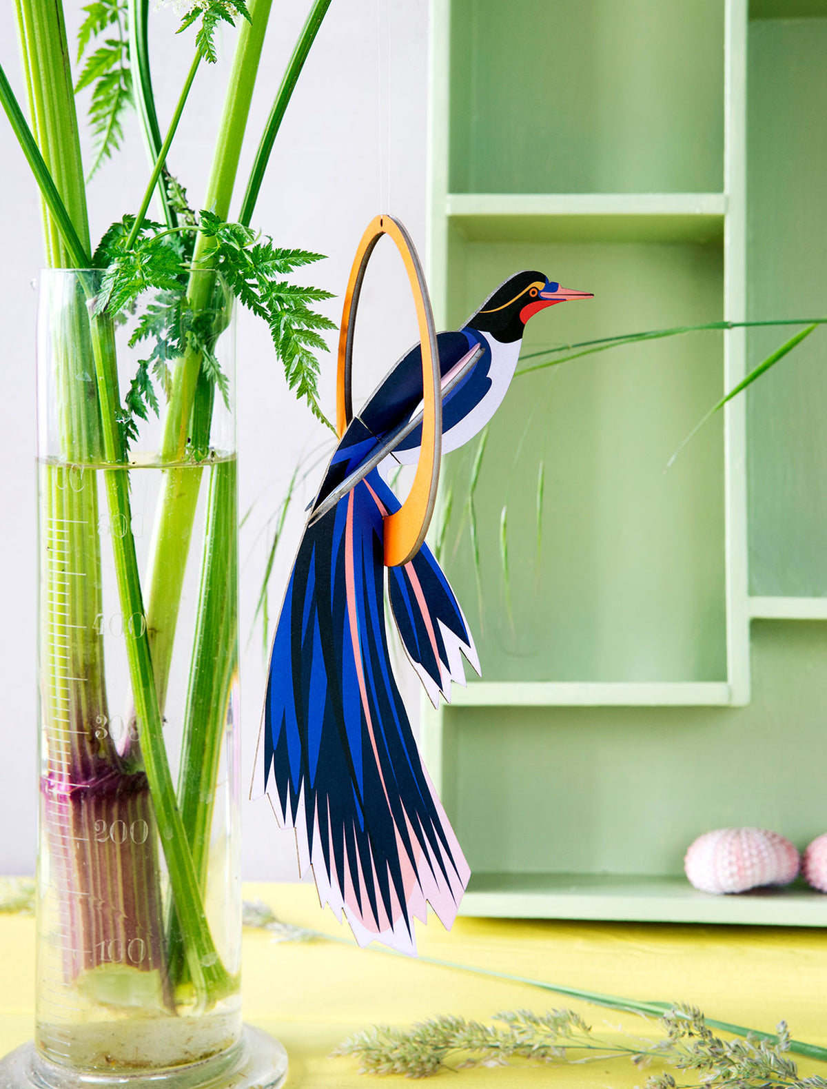 Swinging Flores Paradise Bird Pop Out Card