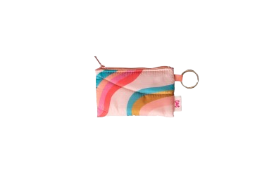 Wavy Puffy Penny Key Ring Pouch