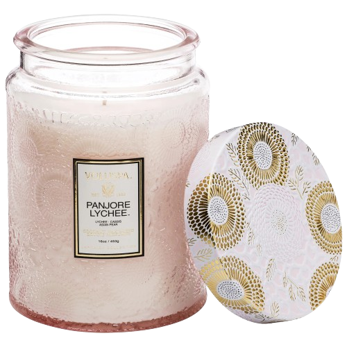 Panjore Lychee Large Glass Jar Candle