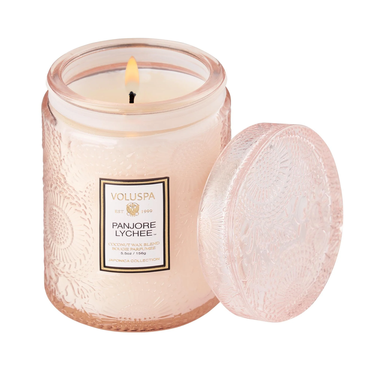 Panjore Lychee Small Glass Jar Candle