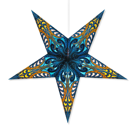 Andromeda Hanging Star Lantern - Blue