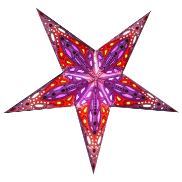 Cyclone Hanging Star Lantern - Purple