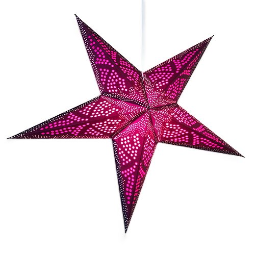 Mariana Hanging Star Lantern - Purple