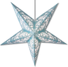 Paisley Space Hanging Star Lantern - Turquoise