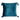 Square Blue Printed Velvet Pillow