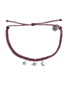 Cosmic Silver Charms Bracelet - Dark Lilac