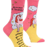 Always Be A Unicorn Ladies Socks Blue Q Clothing