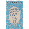 Angry Woman Essays Spiral Notebook Blue Q Paper Goods