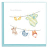 Baby Clothesline Quilling Card Quilling Card LLC Cards
