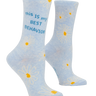 Best Behavior Ladies Socks Blue Q Clothing