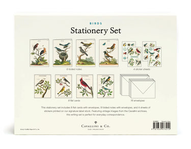 Birds Stationery Set Cavallini Papers Paper Goods