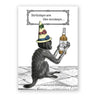Birthdays are Like Monkeys Greeting Card The Mincing Mockingbird Cards