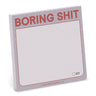 Boring Shit Sticky Notes Knock Knock Paper Goods
