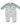 Buck Deer Contrast Sleeve Romper 3-6M - Light Green/Dark Green Angel Dear, Inc. Clothing